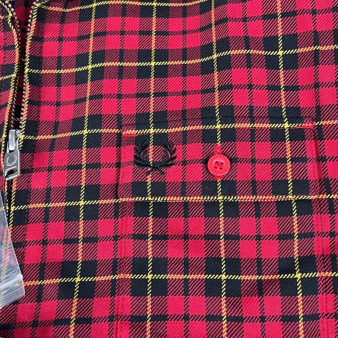 新品未使用 FRED PERRY ハリントンジャケット チェック柄 - メルカリ