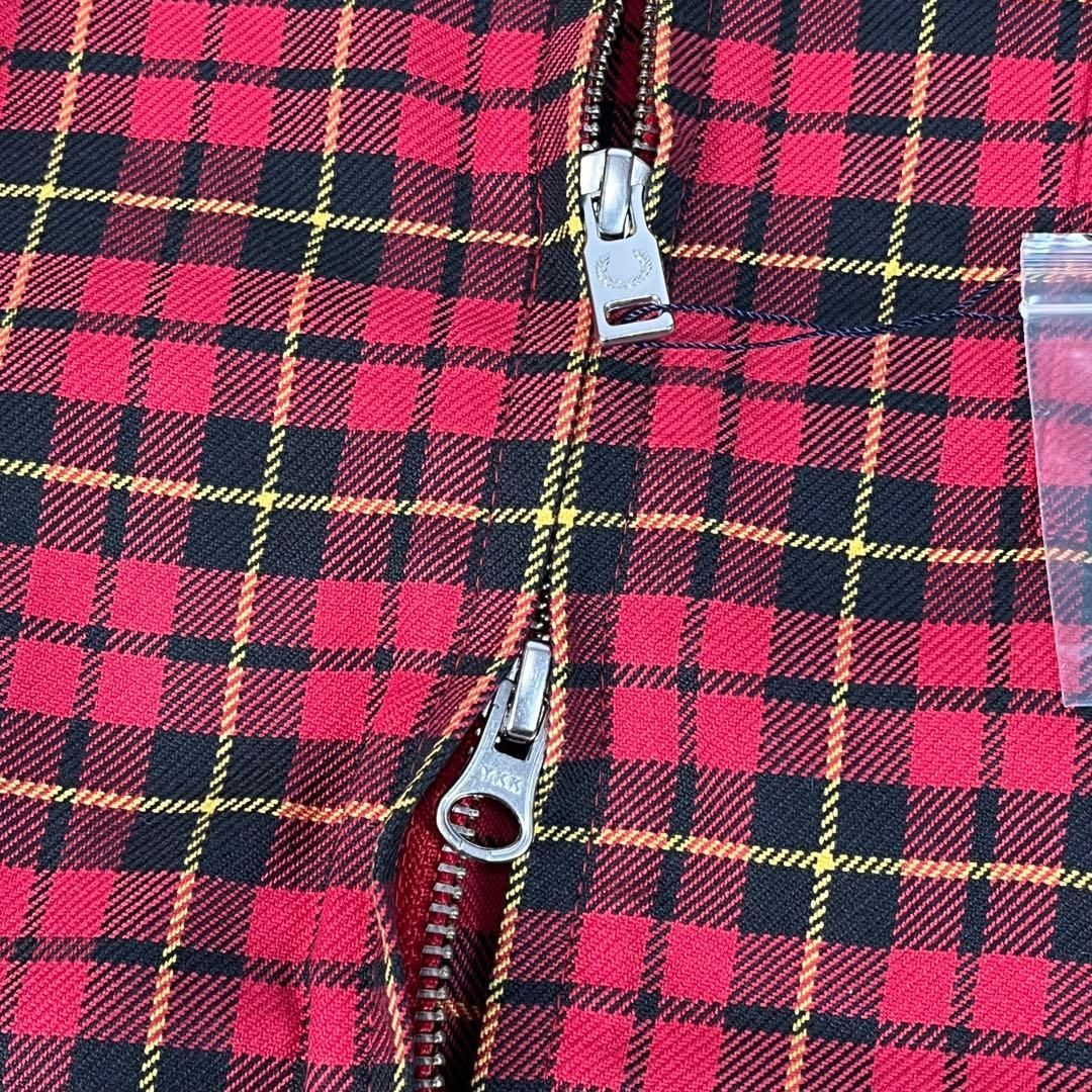 新品未使用 FRED PERRY ハリントンジャケット チェック柄 - メルカリ