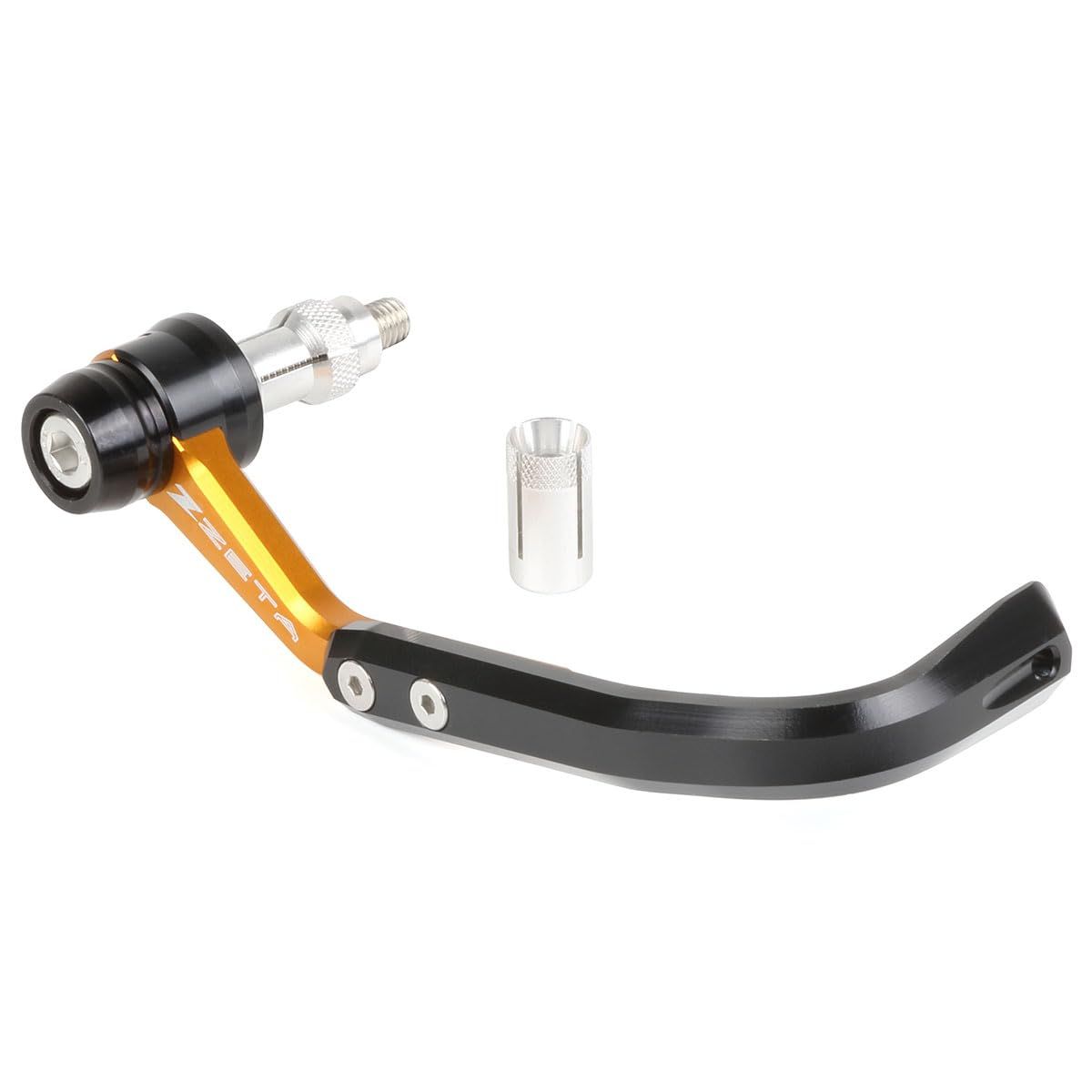 新品 ジータレーシング(ZETA RACING) 汎用 (ハンドルバー内径 13.5~19mm) レバーガードゴールド 片側1個セット ユニバーサル 左右共通 高強度ジュラルミン CNC加工 FIM スプリントレース 耐久レース 8耐 レースパーツ ダートフリ