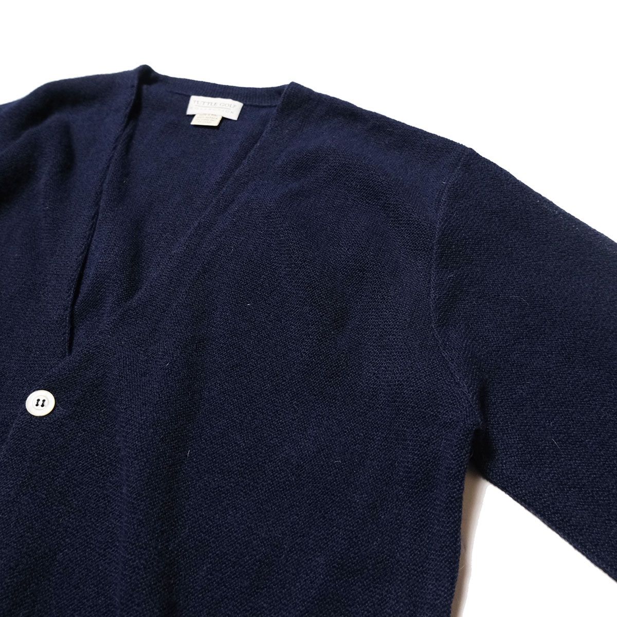 70s gold smith's ネイビー アルパカ ニットカーディガン 70年代 USA製 LOAD JEFF アルパカ ニット カーディガン ヴィンテージ