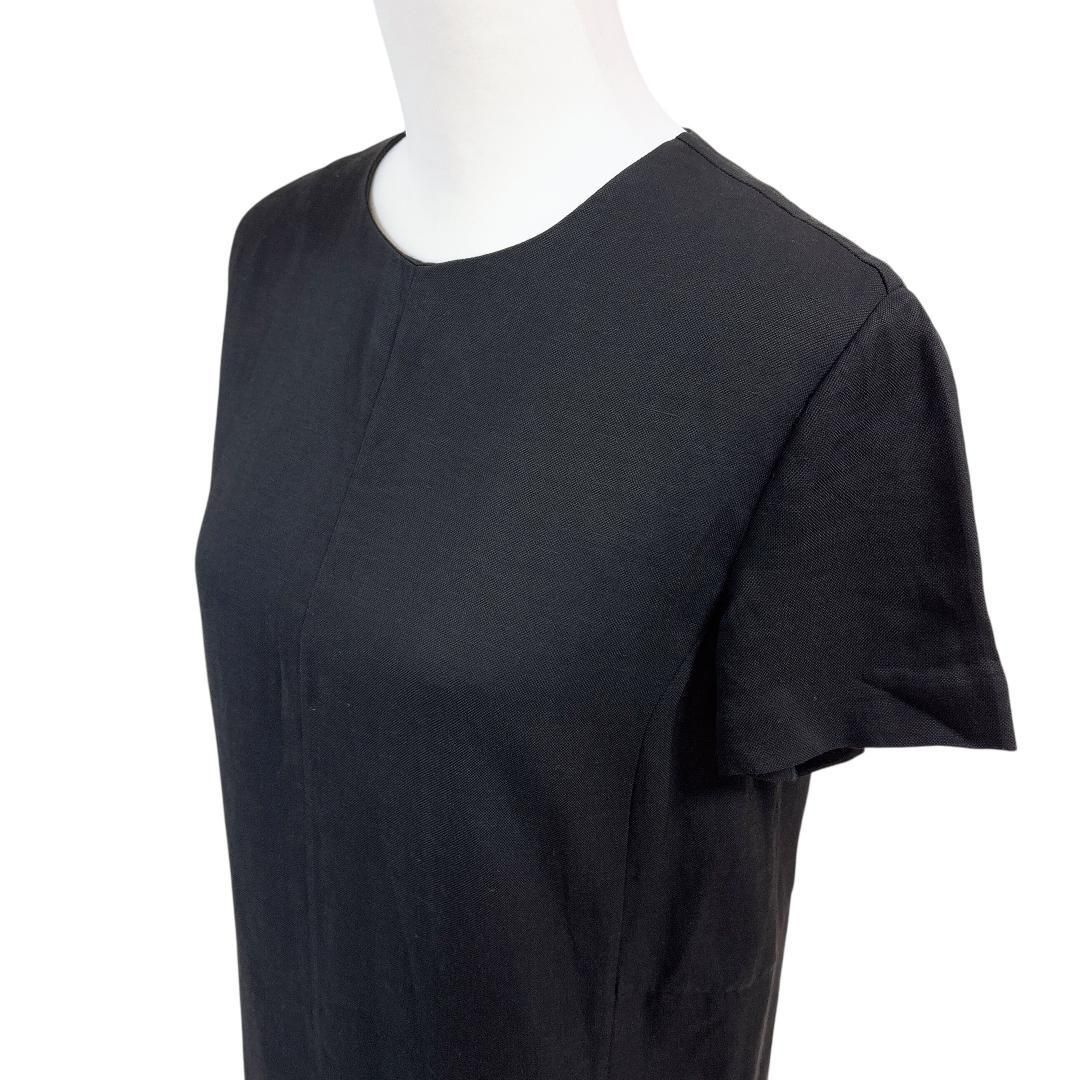 美品】アクネストゥディオズ 麻混 リネン 半袖ワンピース 36 無地  