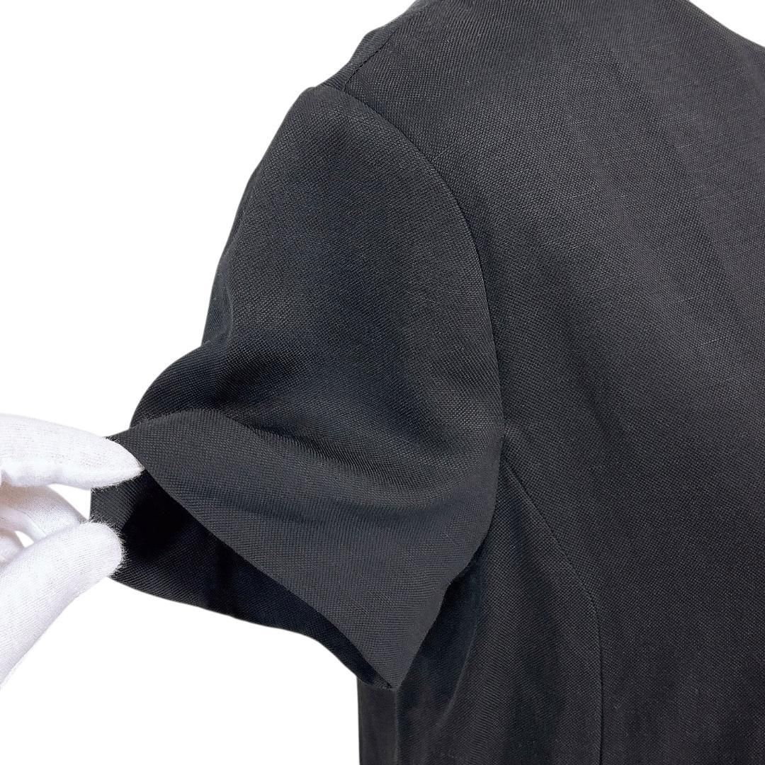 美品】アクネストゥディオズ 麻混 リネン 半袖ワンピース 36 無地  