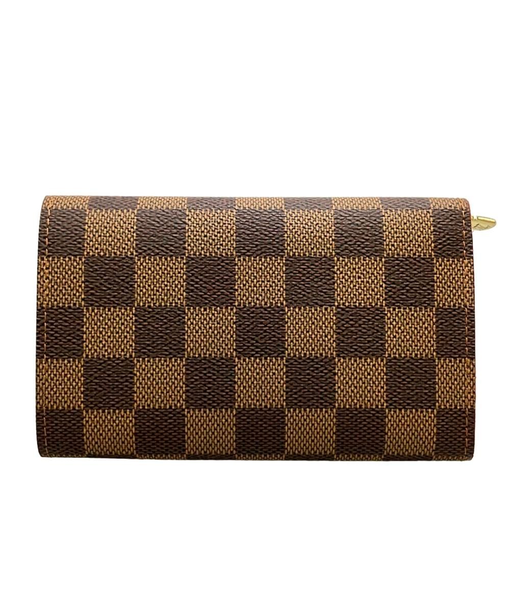 【超美品】ルイヴィトン ダミエ トレゾール 二つ折り財布 N61730 楽天市場】ルイヴィトン Louis Vuitton ダミエ ポルト モネ ビエ