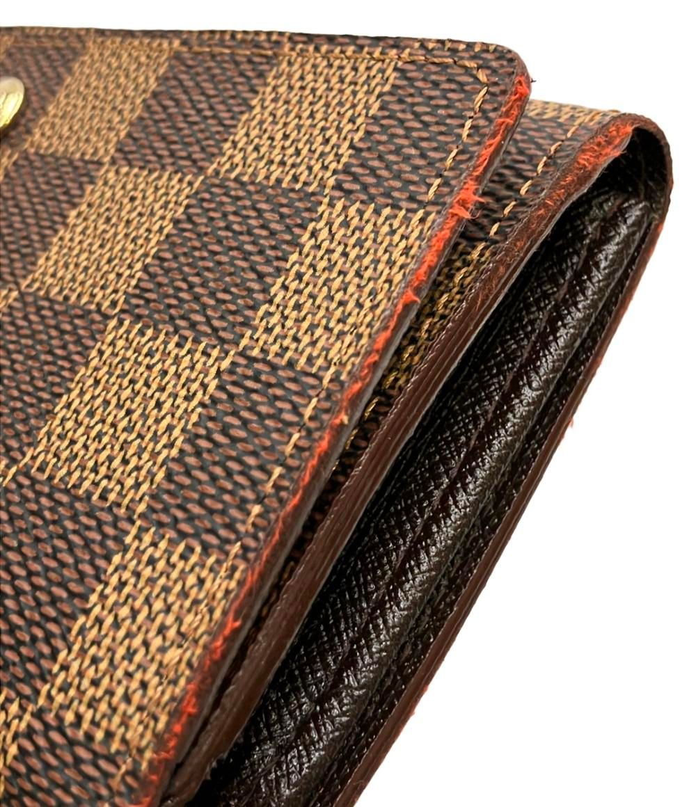 ルイ・ヴィトン 二つ折り財布 ポルトモネ ビエ トレゾール ダミエ