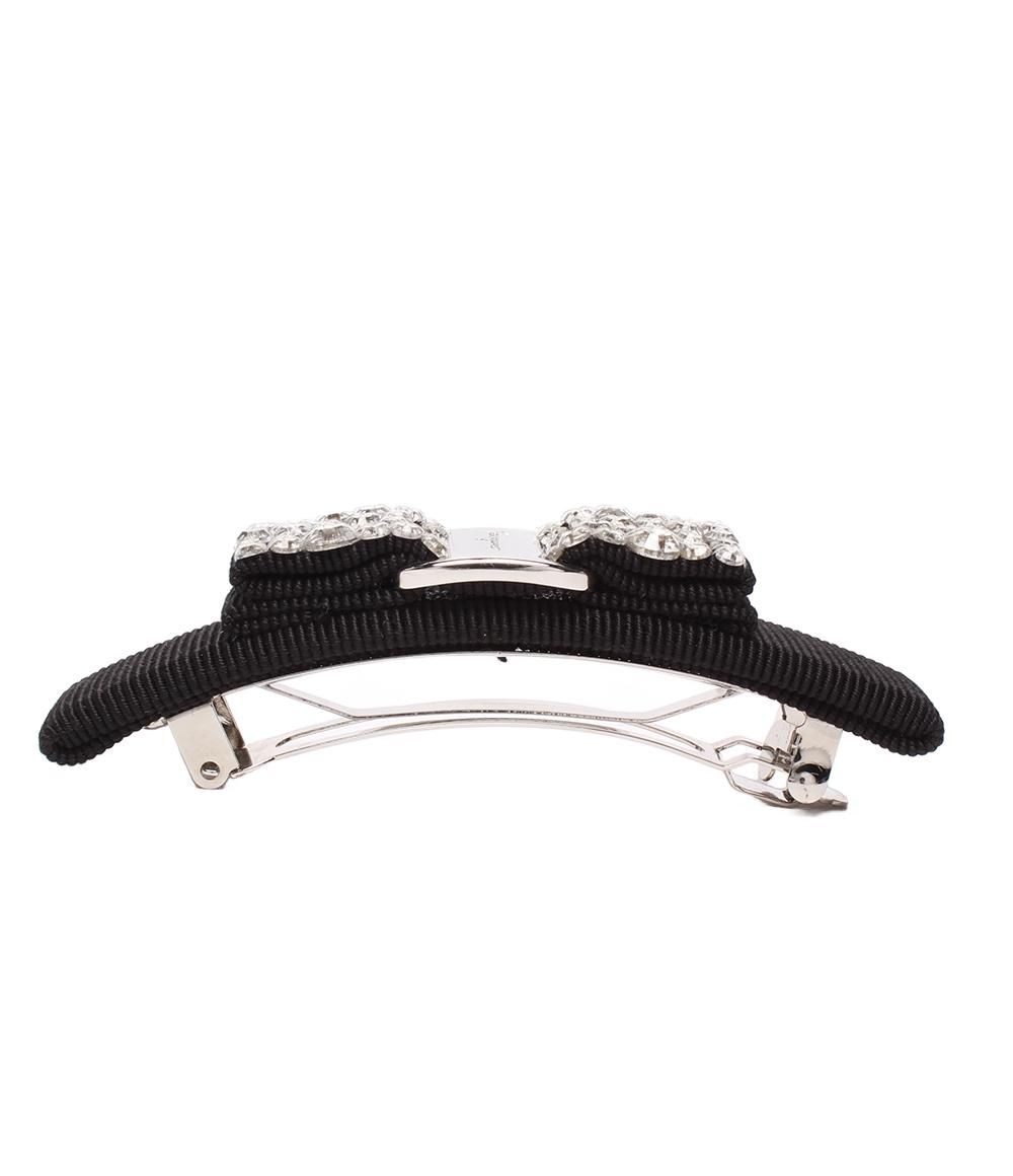 美品 サルヴァトーレフェラガモ リボンバレッタ ビジュー ヴァラ