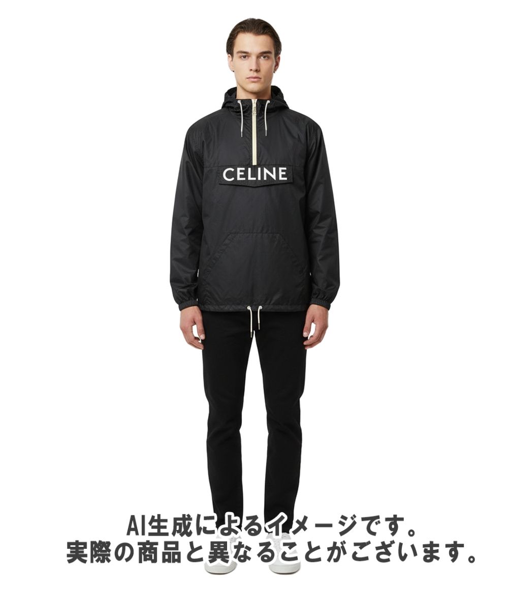 セリーヌ パーカー フロントロゴアノラックパーカー ナイロン 