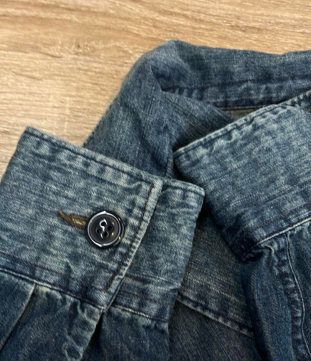 ダブル アール エル ラルフ ローレン 長袖ワンピース インディゴデニム