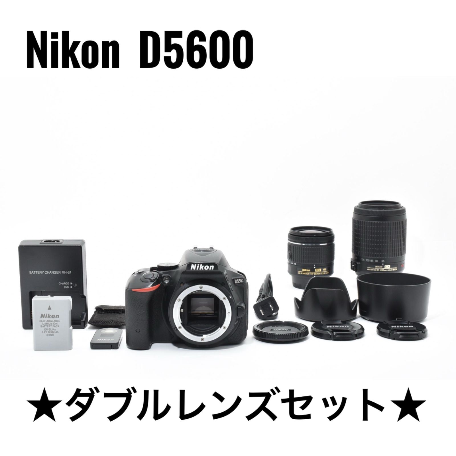 動作良好/Wi-Fi搭載】ニコン Nikon D5600 ダブルレンズセット - メルカリ