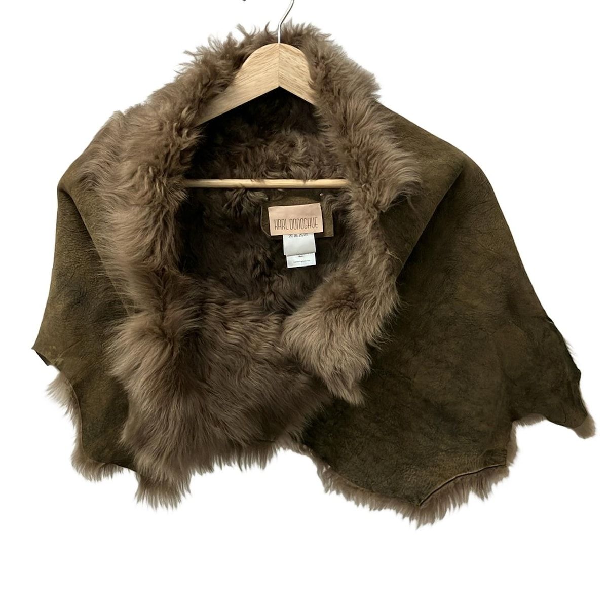 Karl Donoghue(カールドノヒュー) ストール(ショール) - ベージュ×黒