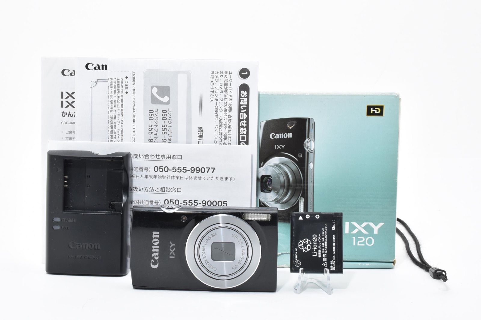 美品】キヤノン CANON IXY120 ブラック コンパクトデジタルカメラ