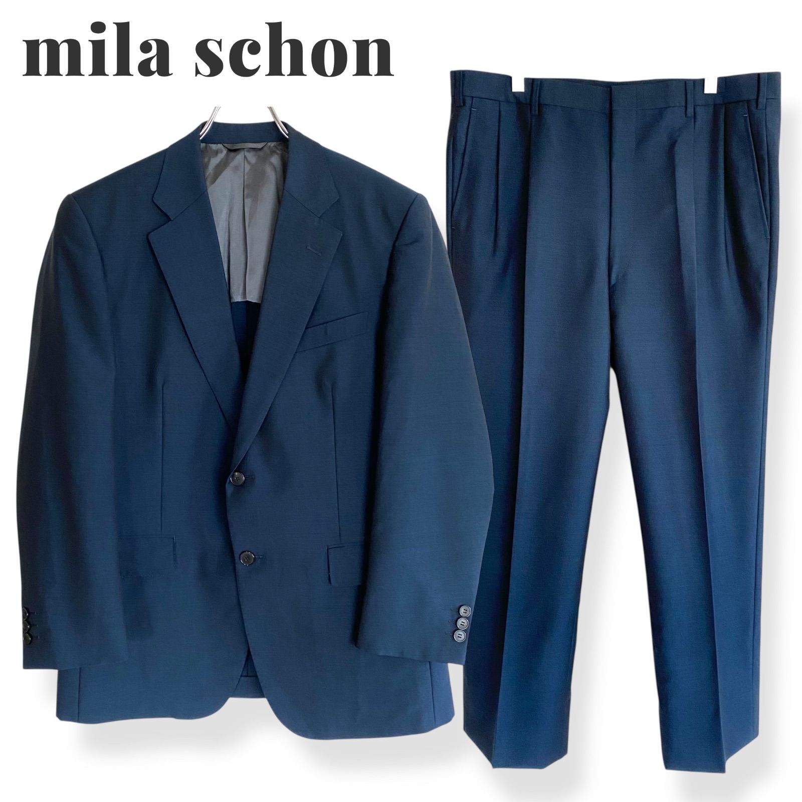 mila schon ミラショーン メンズ スーツ セットアップ 96AB5 M 日本製