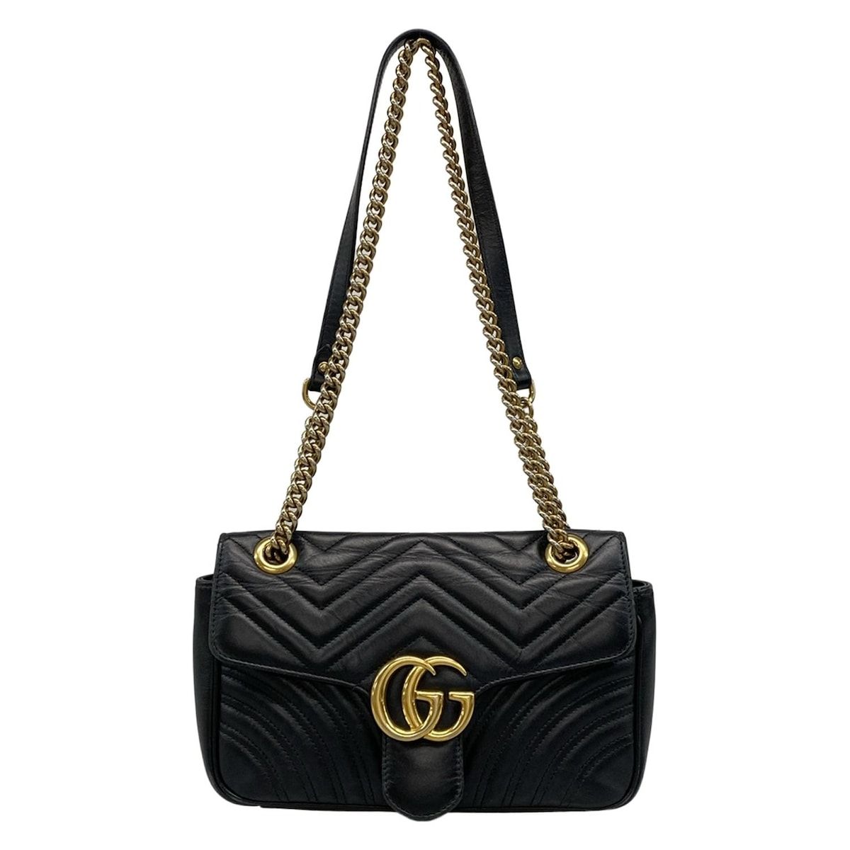 GUCCI(グッチ) ショルダーバッグ GGマーモント キルティング スモール 