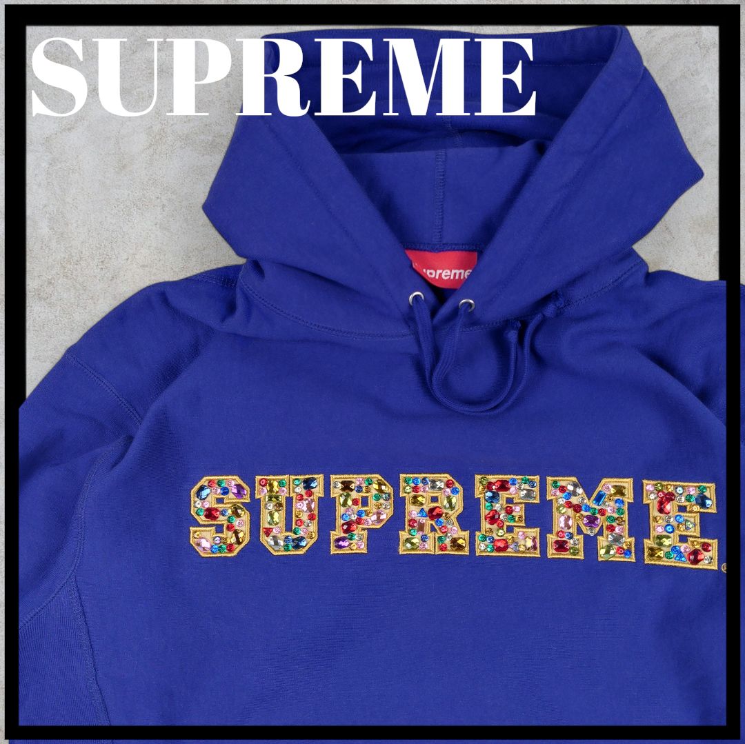 ✨ Supreme シュプリーム レア ジュエル ストーン ロゴ Lサイズ 
