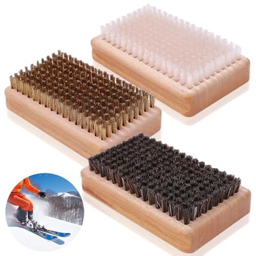 アウプル) スキー スノーボード ワックス ブラシ 3点 セット