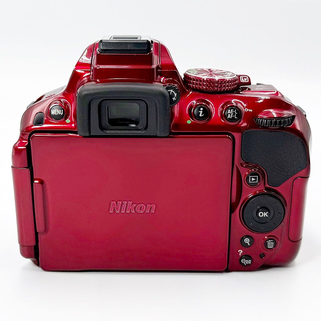 美品】ニコン Nikon D5300 18-55 VR II レンズキット レッド 一眼レフ