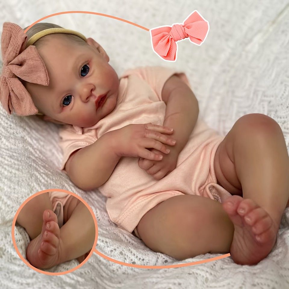 リアルな可愛さ】新生児リボーンドール 45cm ソフトビニール製 可動式