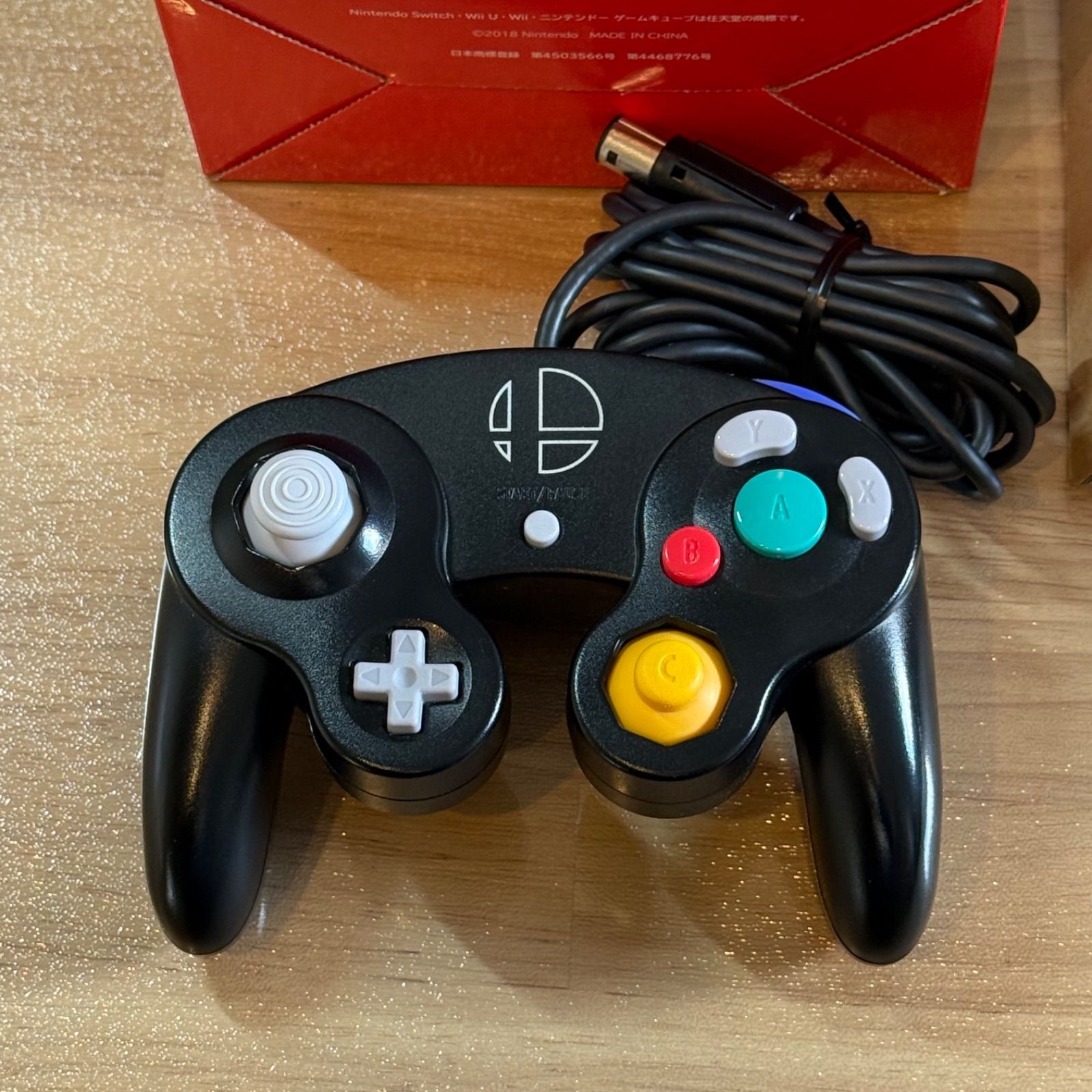 1-051 GC ゲームキューブコントローラ スマブラブラック 箱付き - メルカリ