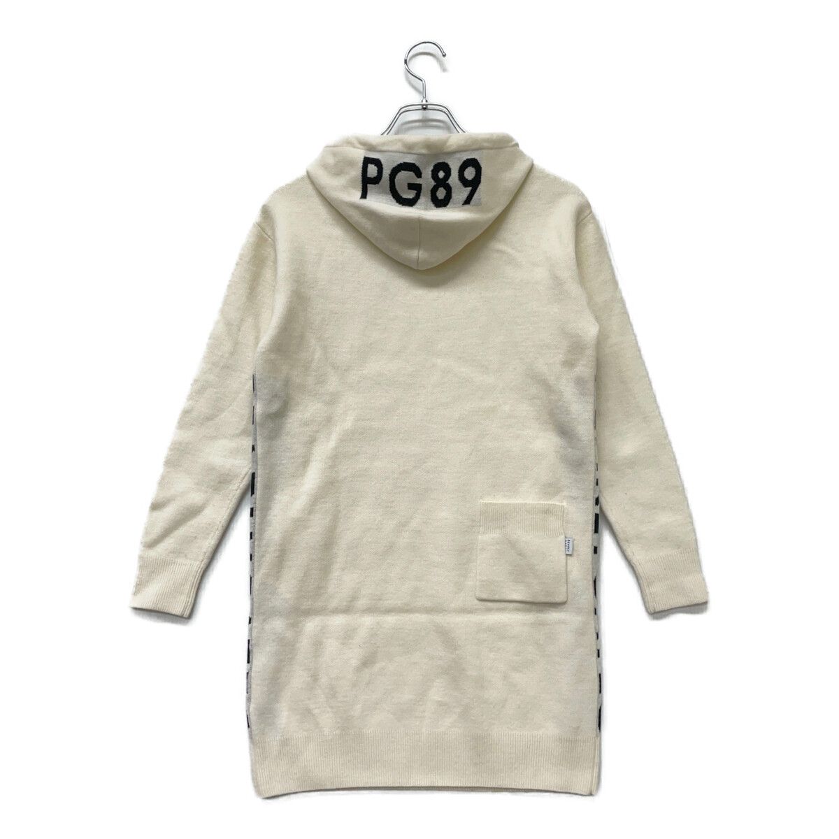 PEARLY GATES ニットワンピース パーリーゲイツワンピース パーリーゲイツ PG バックロゴフーディニットワンピース レディース