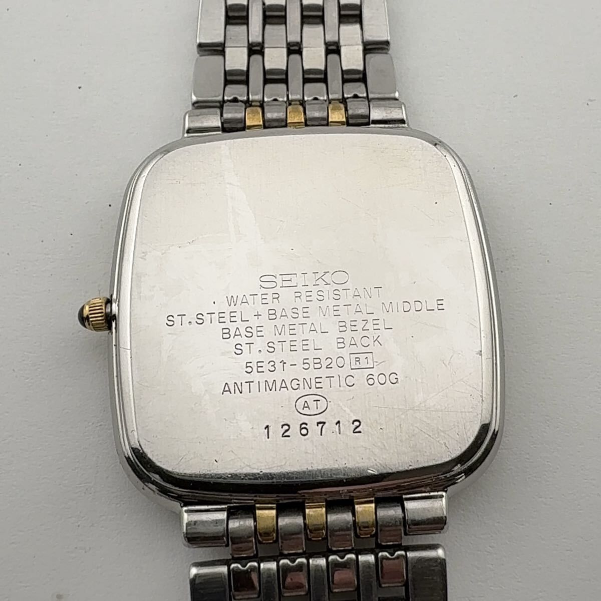 SEIKO 5E31-5B20 セイコー DOLCE ドルチェ クォーツ メンズ 腕時計 