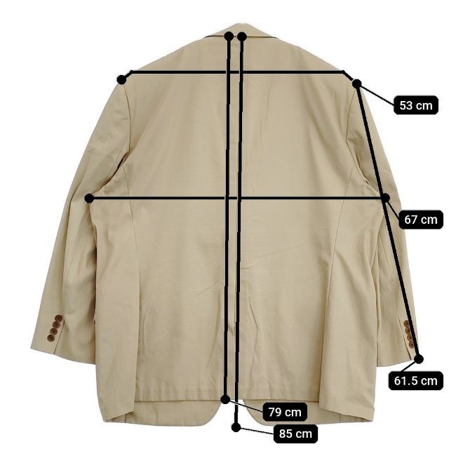 Brooks Brothers 1818シリーズ オーバーサイズ コットン 2B テーラード 