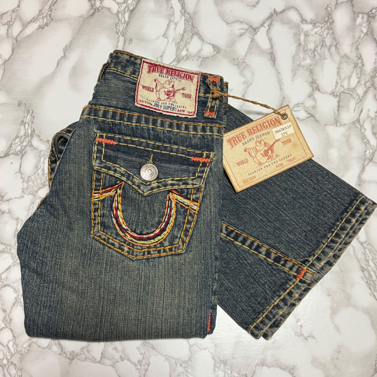 美品【true religion トゥルーレリジョン 【商品名】JOEY SUPER T USA