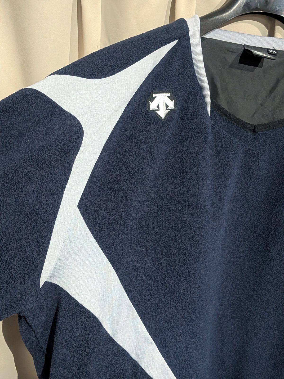DESCENTE デサント プルオーバー フリース ジャケット XA ネイビー 