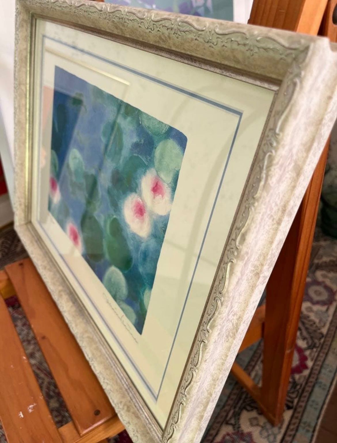 新品額入り 版画 ジニー・キム エディション付ダイヤモンド