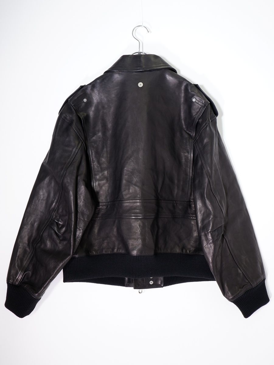 Omar Afridiオマールアフリディ 2023AW COW LEATHER A2 BOMBER JACKET