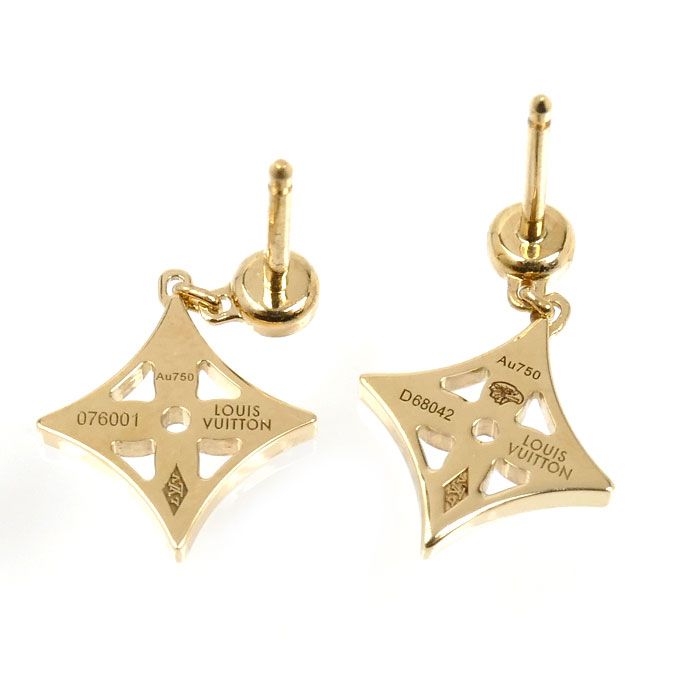LOUIS VUITTON ルイ・ヴィトン K18YG イエローゴールド ピアス