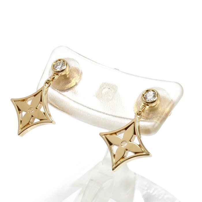 LOUIS VUITTON ルイ・ヴィトン K18YG イエローゴールド ピアス