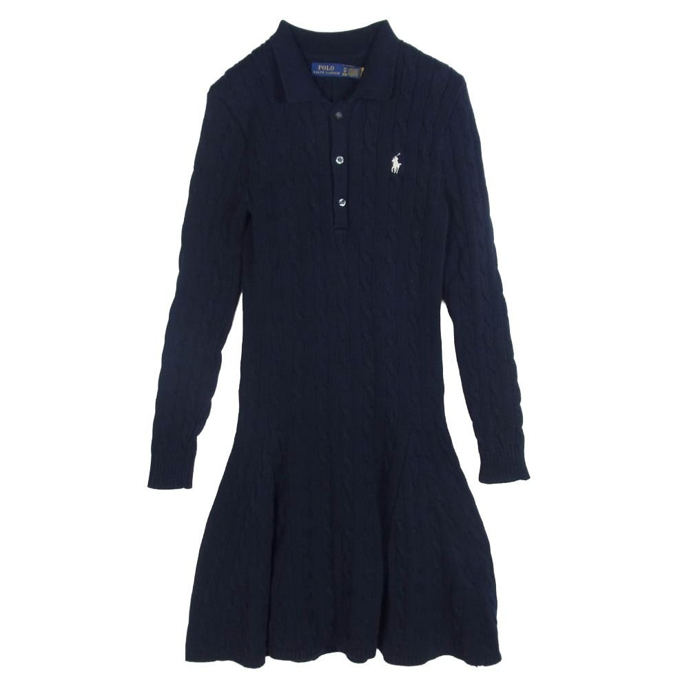 POLO RALPH LAUREN ポロ・ラルフローレン ロゴ刺繍 ケーブルニット