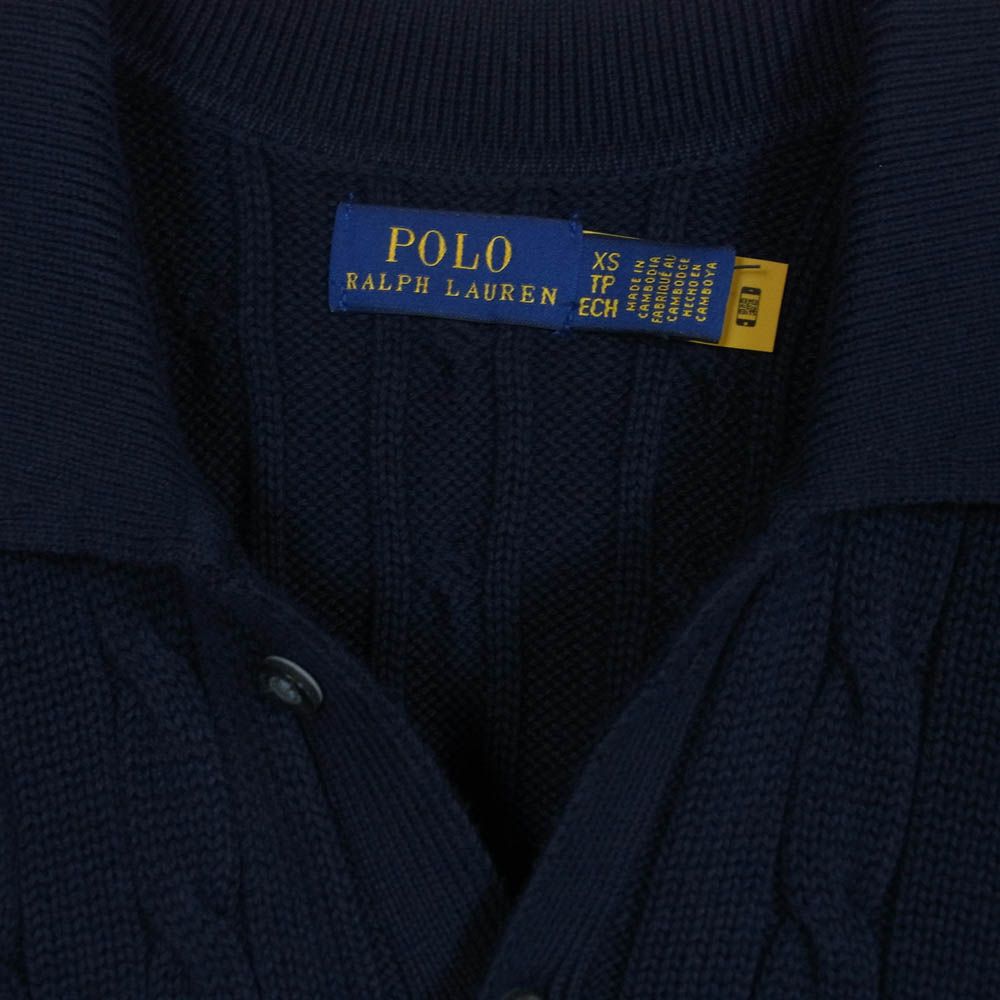 POLO RALPH LAUREN ポロ・ラルフローレン ロゴ刺繍 ケーブルニット