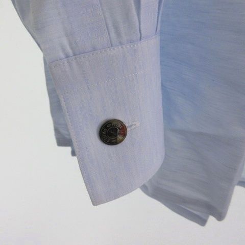 エルメス HERMES セリエボタン シャツ 長袖 ライトブルー 39 15 1/2