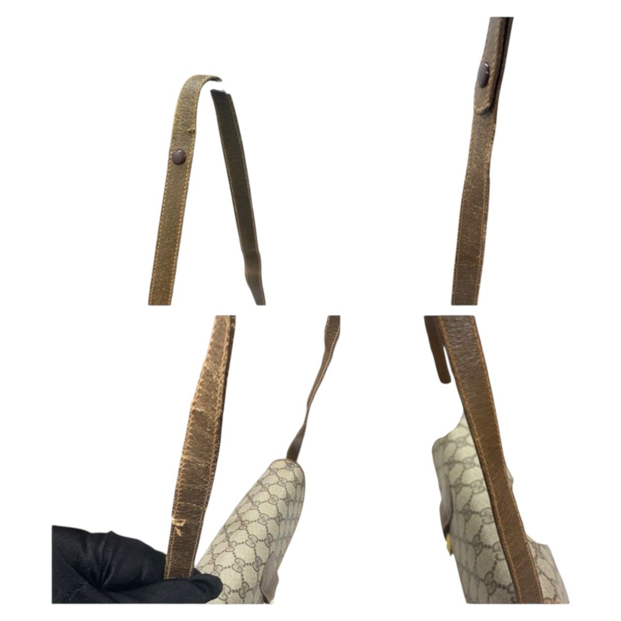 GUCCI グッチ オールドグッチ GGスプリームキャンバス ブラウン