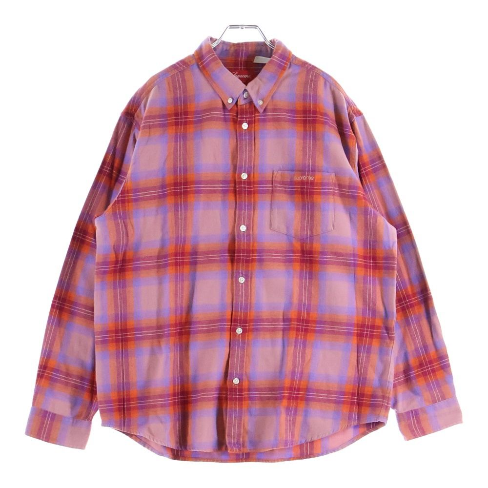 SUPREME (シュプリーム) 22SS Brushed Plaid Flannel Shirt フランネル