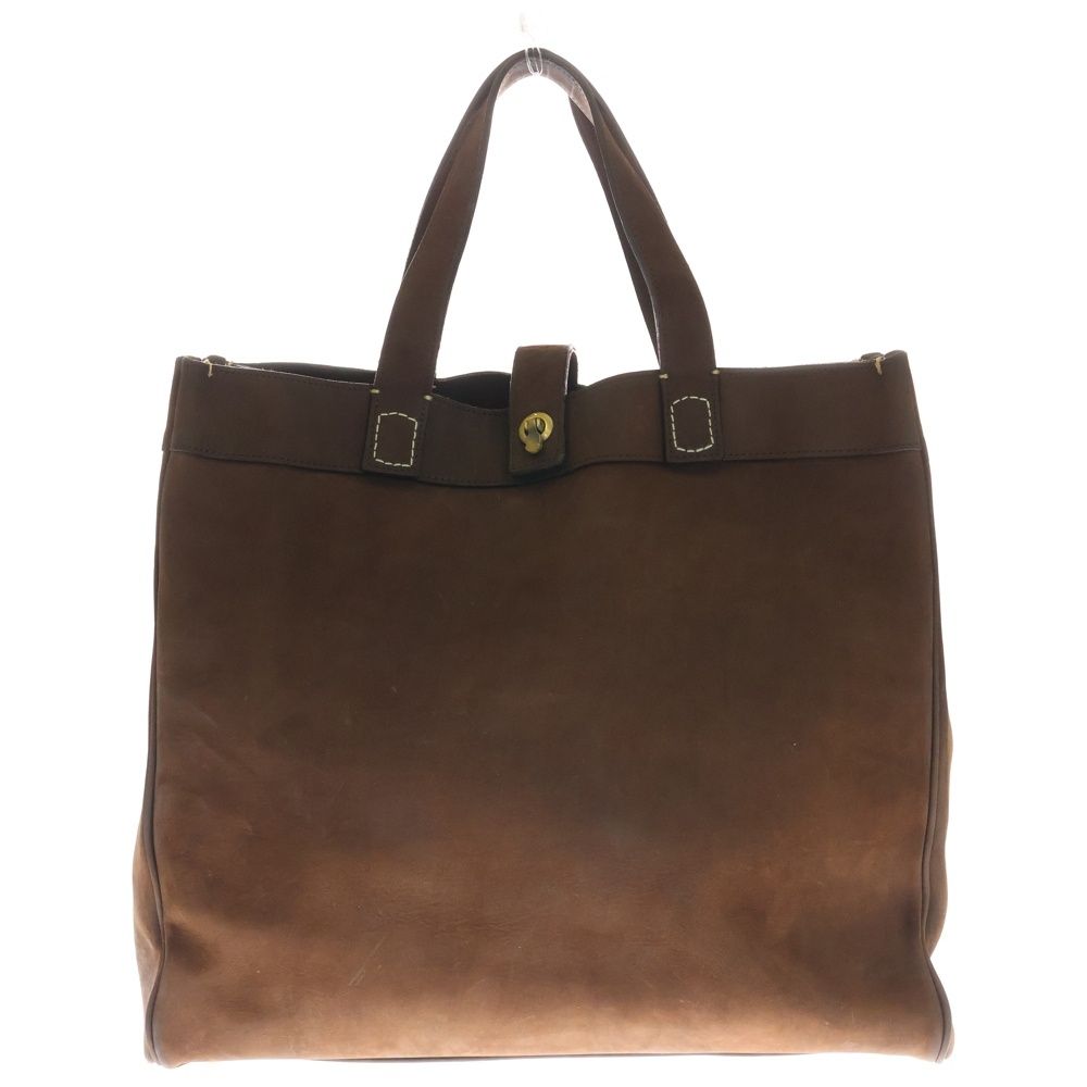 超希少 COMPOSITION イサムカタヤマ トートバッグ ダメージ加工 茶 ISAMU KATAYAMA BACKLASH (イサムカタヤマバックラッシュ) スウェード