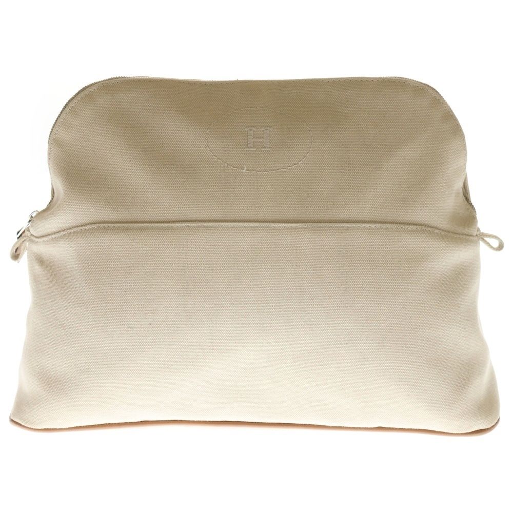 エルメス　ボリードポーチ　GM　キャンバス×レザー エルメス ボリードポーチGM キャンバス ポーチ ピンク×オレンジ