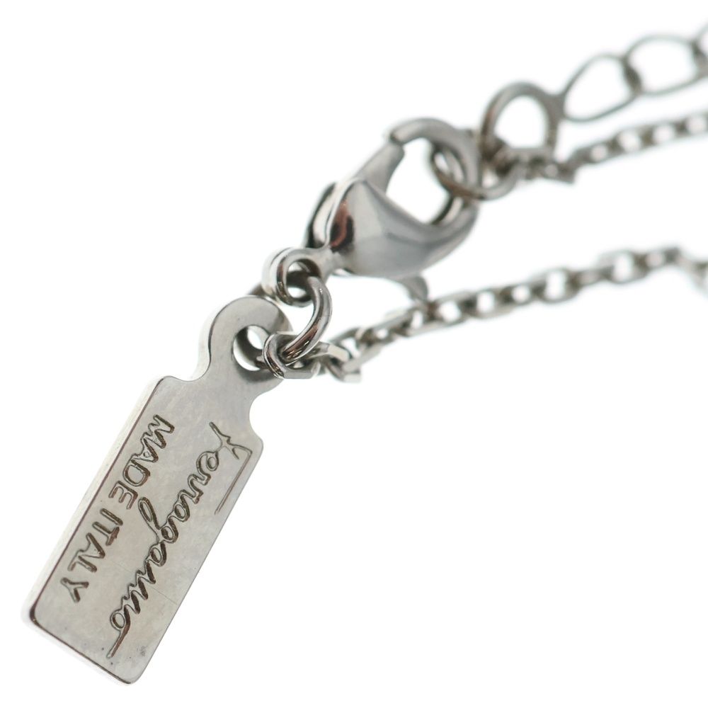 Ferragamo フェラガモ　ガンチーニ　ラインストーン　ネックレス　ケース付 FERRAGAMO (フェラガモ) ガンチーニ ラインストーン ネックレス