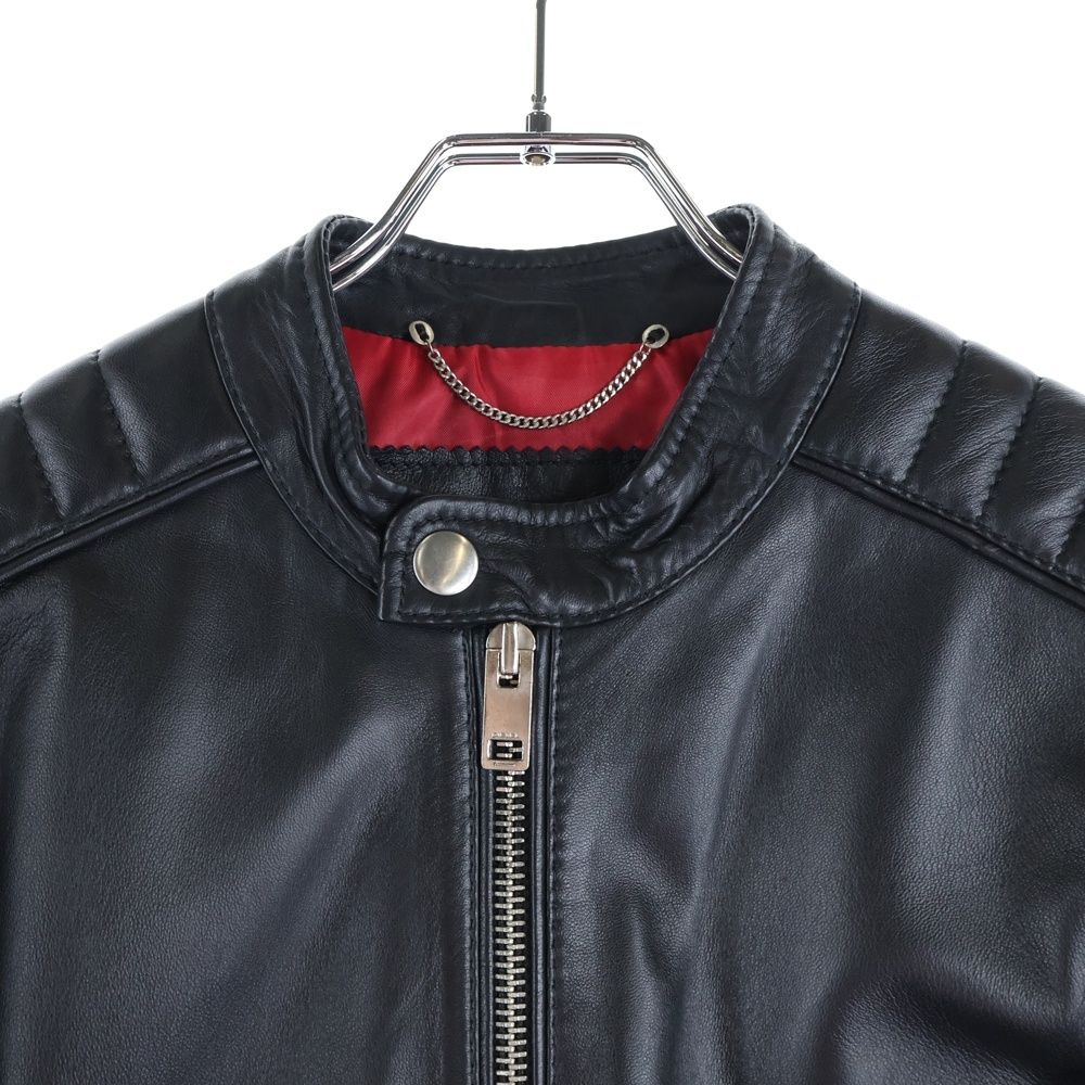 DIESEL (ディーゼル) シングルライダースジャケット シープスキン