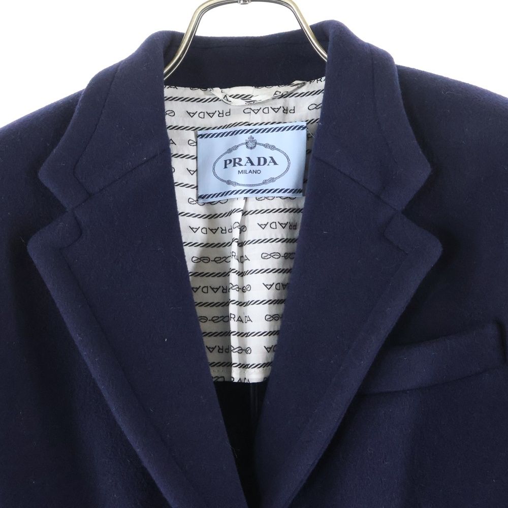 PRADA (プラダ) 21AW メルトンウール ロゴボタン テーラードジャケット