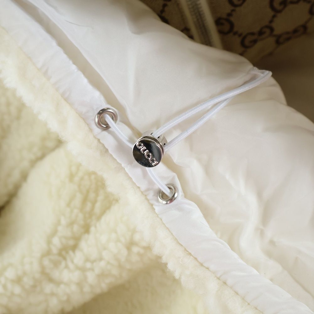 GUCCI (グッチ) 24AW GGインターシャウールフリース 切り替え  