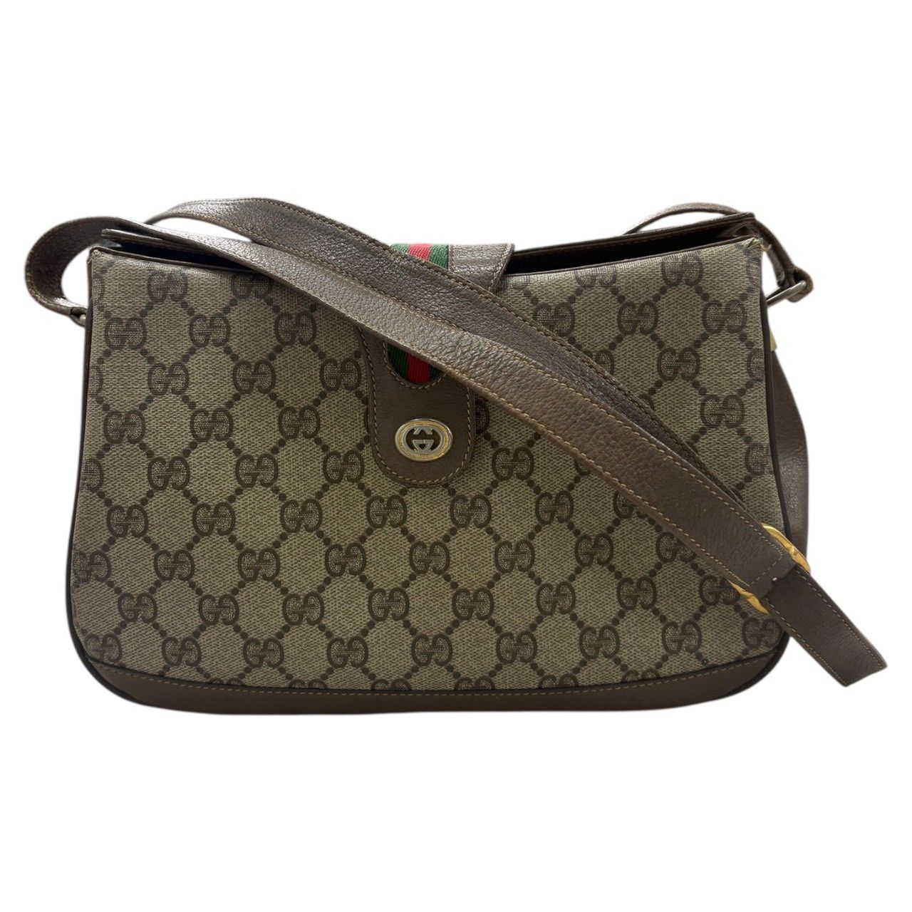 GUCCI グッチ オールドグッチ GGスプリームキャンバス ブラウン