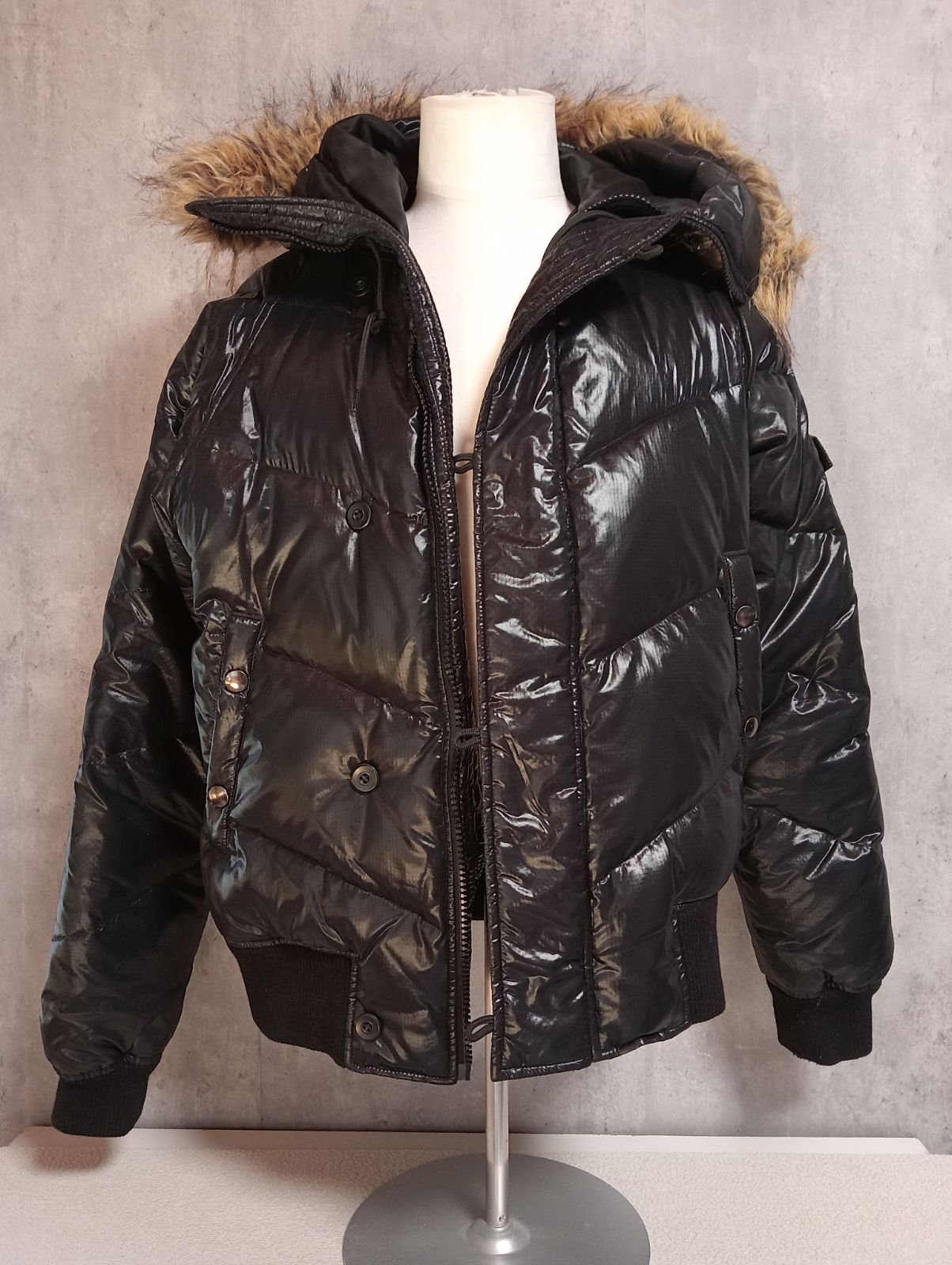 COMME CA ISM(コムサイズム) ファー付N-2Bダウンジャケットarchive平成