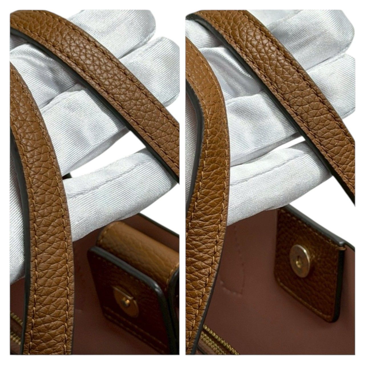 Tory Burch トリーバーチ ブレイク ブラウン ゴールド金具 レザー 