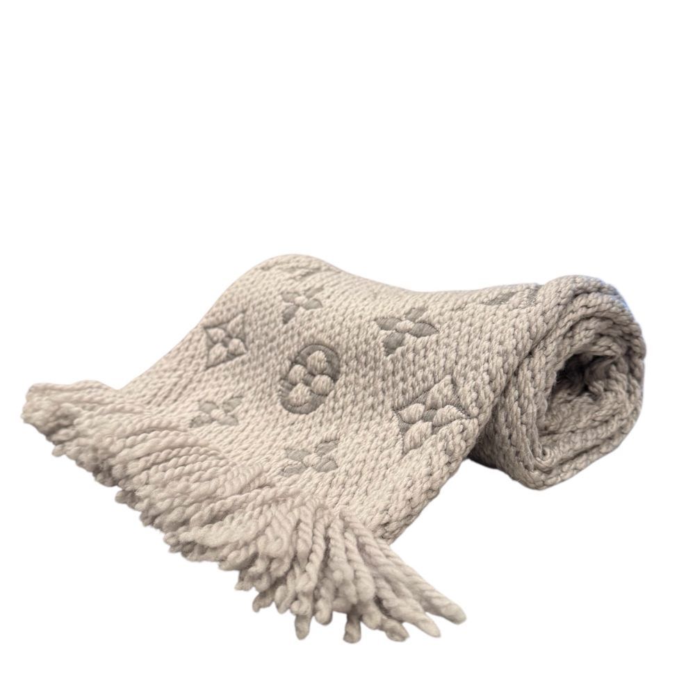 LOUISV UITTON ルイヴィトン ウール シルク モノグラム マフラー LOUIS VUITTON（ルイ・ヴィトン） 【新品同様・未使用】LOUIS VUITTON