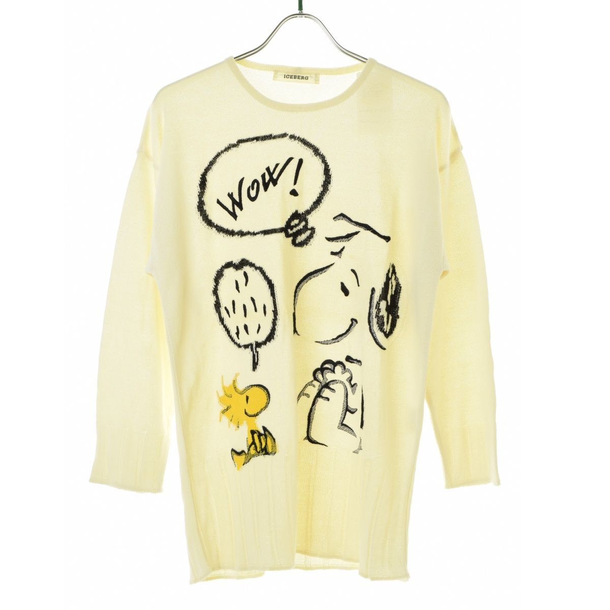 ICEBERG×PEANUTS】イタリア製 スヌーピー長袖ニットセーター - メルカリ