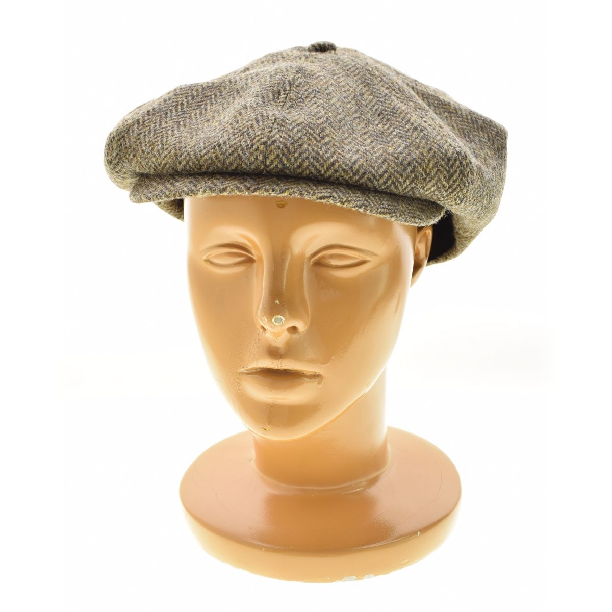 THEH.W.DOG&CO.】PEAKY CAP MOON社ツイード 8パネルキャスケット