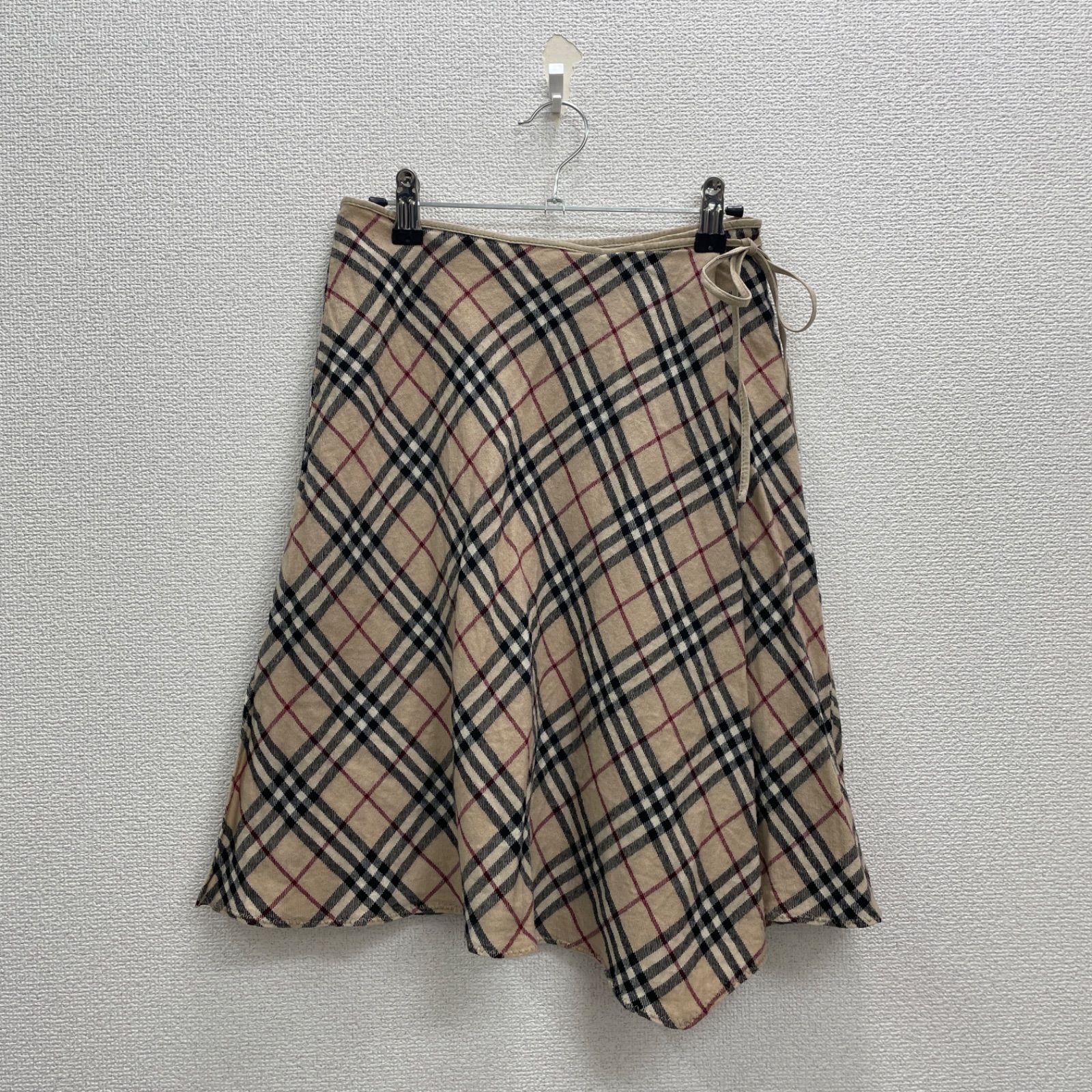 ❤️超美品❤️Burberry LONDON BLUE LABEL フレアースカート 美品】バーバリーブルーレーベル ノバチェック ウール フレアスカート