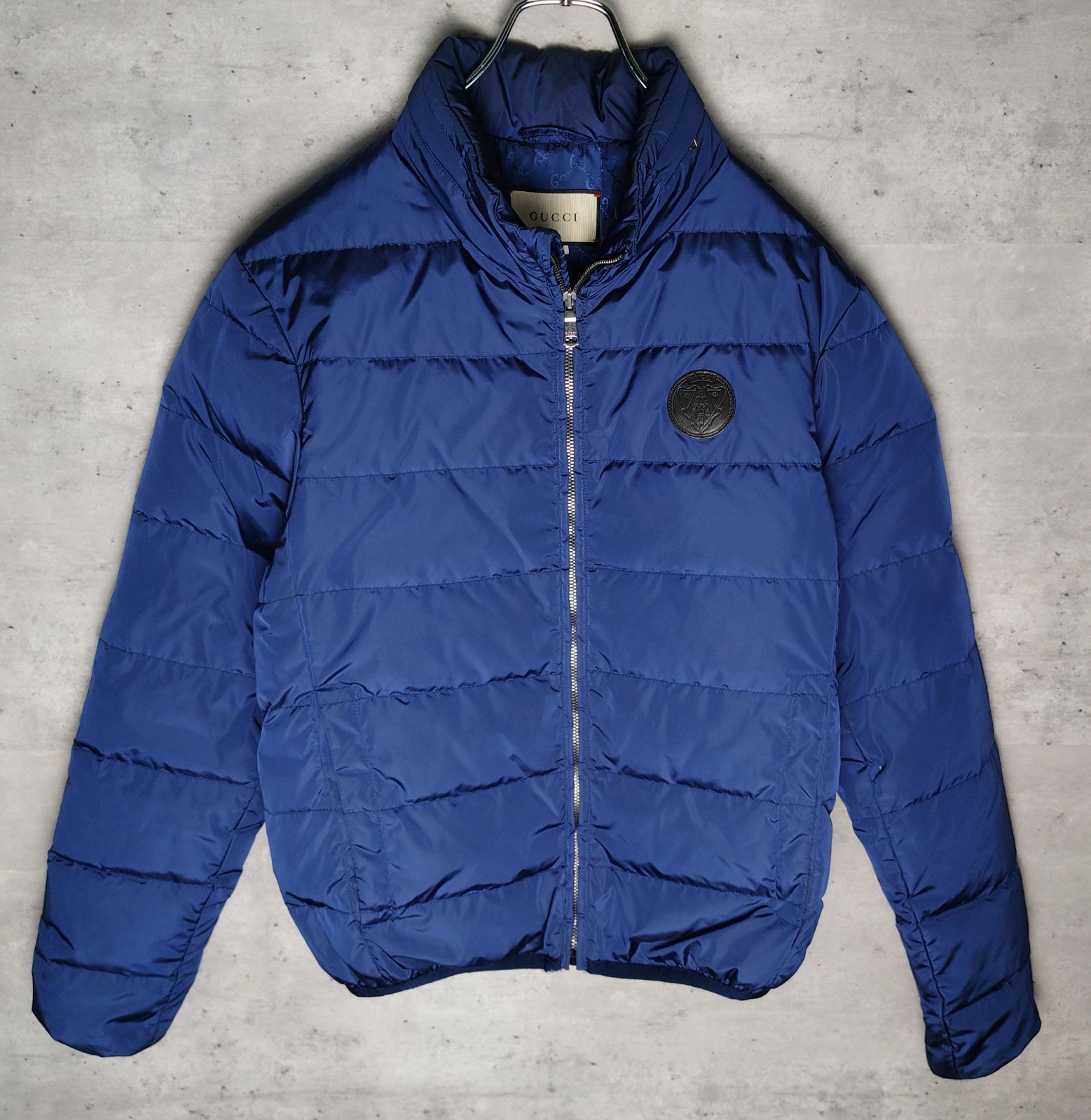 GUCCI グッチ ダウン ジャケット 裏地 総柄 GG柄 ロゴ ワッペン - メルカリ
