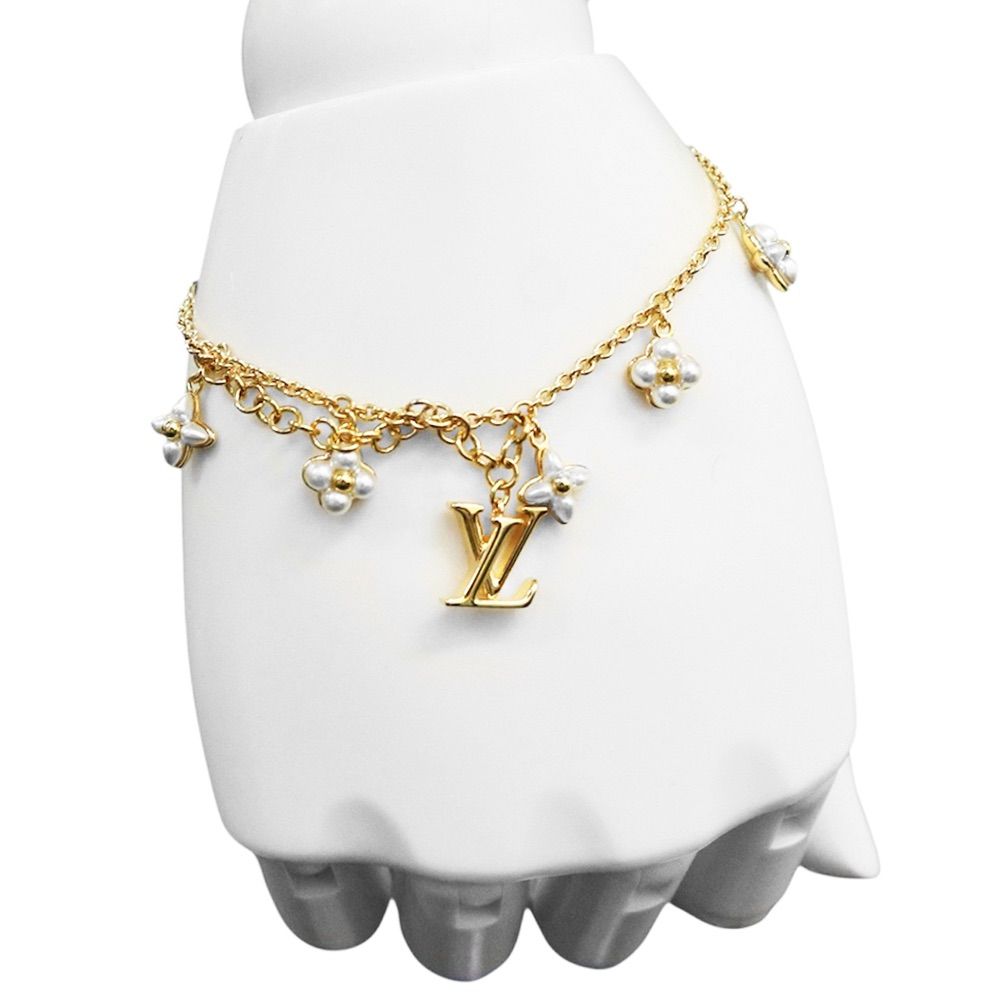 ̮ )✌︎︎✌︎︎】 ルイヴィトンブレスレット LVフローラグラム パール